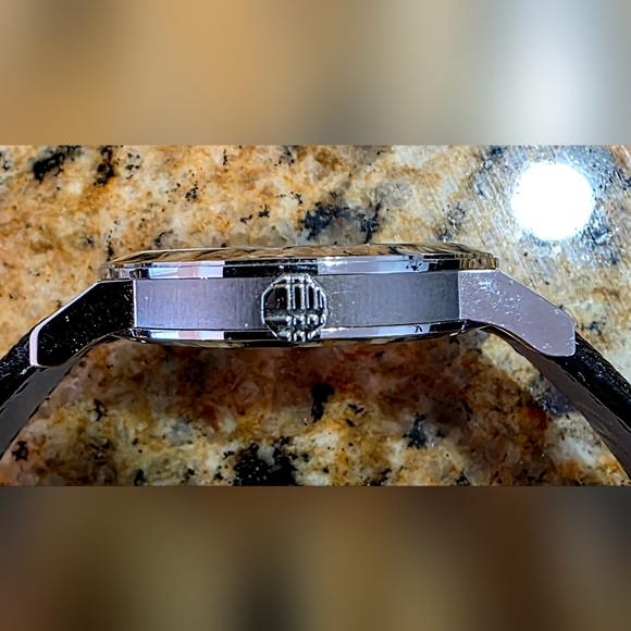 Burberry BU9030 38mm Stainless Steel Watch With Black Check Leather Band Watch - Picture 3 of 7